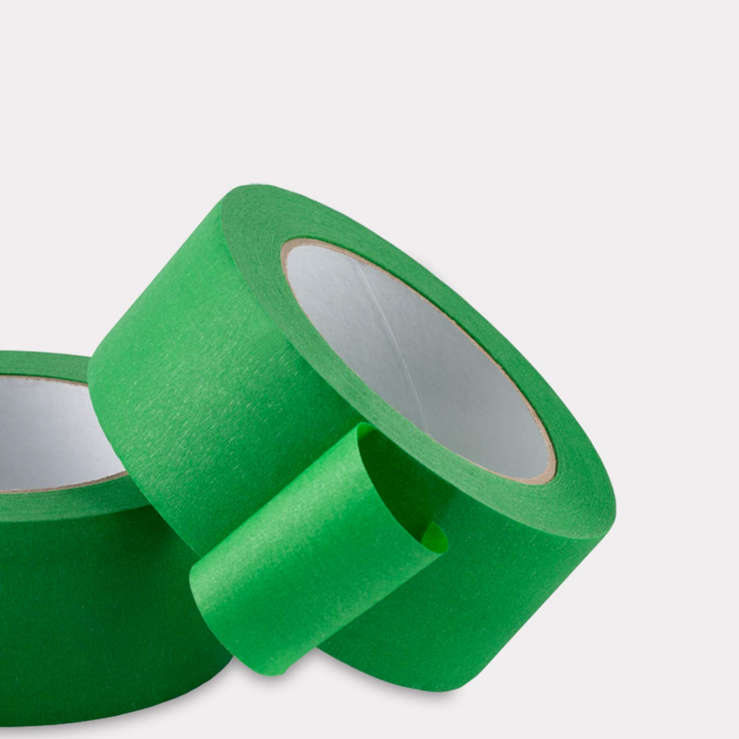 LICHAMP 1 cinta de pintura verde de 5 cm, cinta adhesiva verde de 5 cm x 55 yardas x 1 rollo (55 yardas totales)