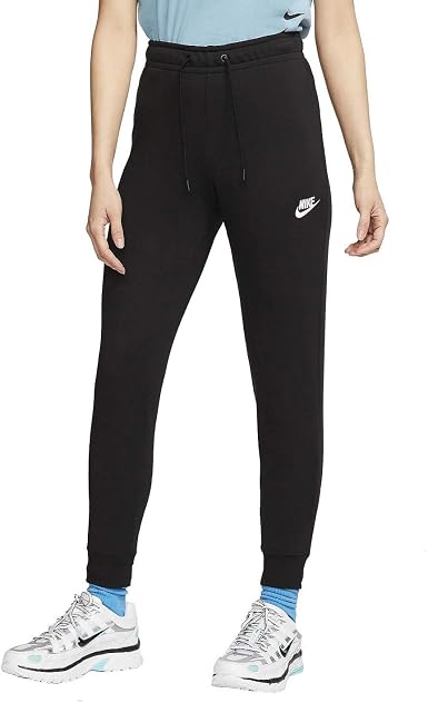 Nike Essential - Pantaloni in pile da donna Nero M : Amazon.it:  Abbigliamento