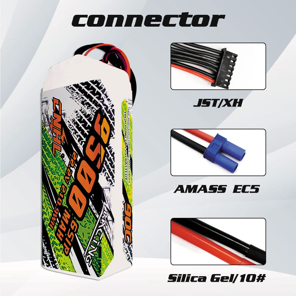 Amazon.com: CNHL 9500mAh 6s lipo Battery 22.2V 90C with EC5