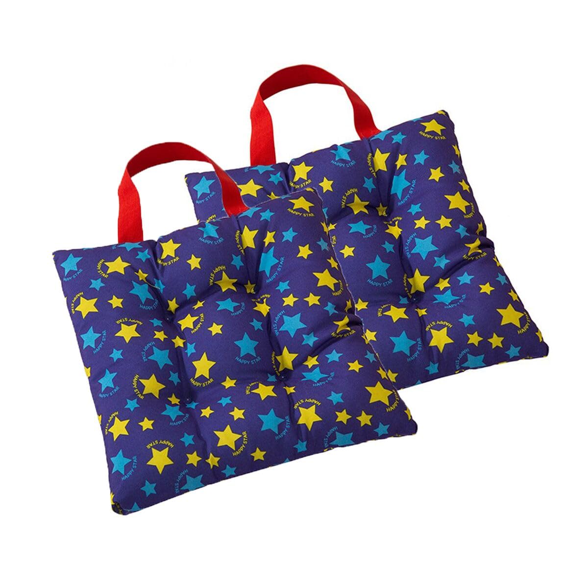 Shuiltad 2 Pcs Child Chair Cushions Chair Seat Pad for Classroom Home Kids Floor Pillow Cushion 10"(25cm)