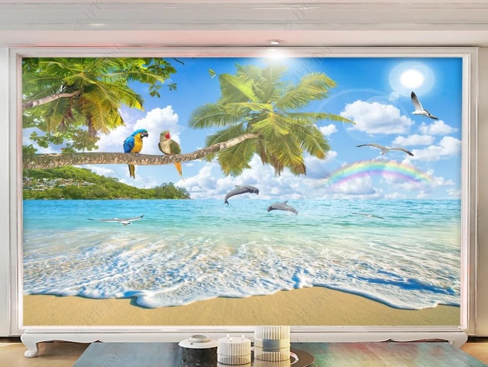 Papier peint intissé paysages naturels poster géant mural 300x210 cm pour salon
