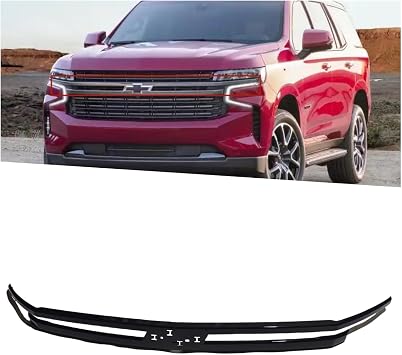 Front Grille Molding Trim Compatible with 2021-2024 Chevy Tahoe/Suburban, Glossy Black