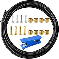 YUTUING 3000mm Hydraulic Disc Brake Hose Kit for Shimano BH59 BH90 SRAM Avid Magura - 8 Olives Inserts Blue Cutter