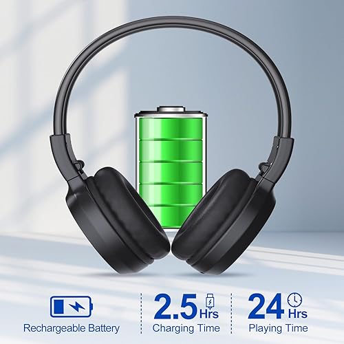 Miniatura 4 de Auriculares de radio FM personales recargables y portátiles con la mejor recepción receptor de radio FM para reuniones trabajos diarios senderismo