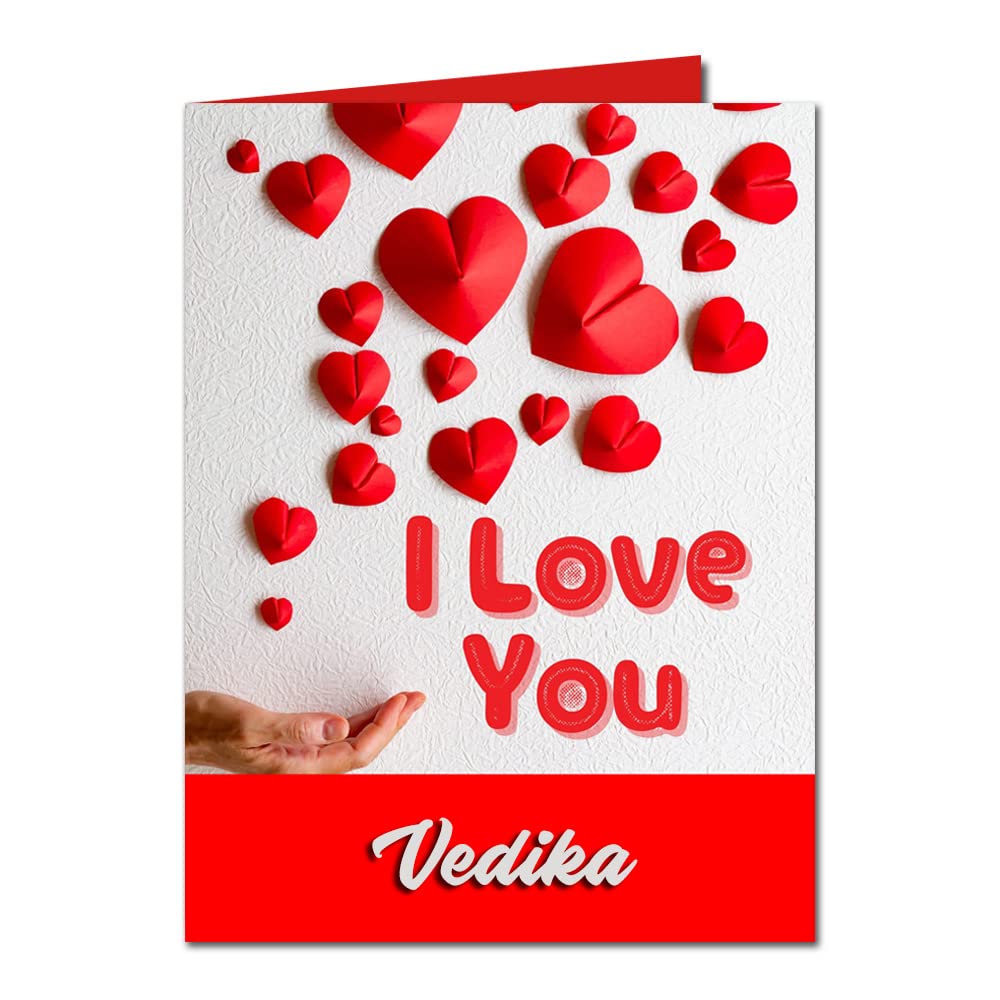 Midas CraftI Love You Vedika Romantic Card Quotes 27