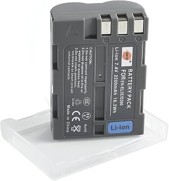 DSTE 2-Pack EN-EL3E ENEL3E Compatible with Nikon D70 D70S D80 D90 D100 D200 D300 D300S D700 Camera