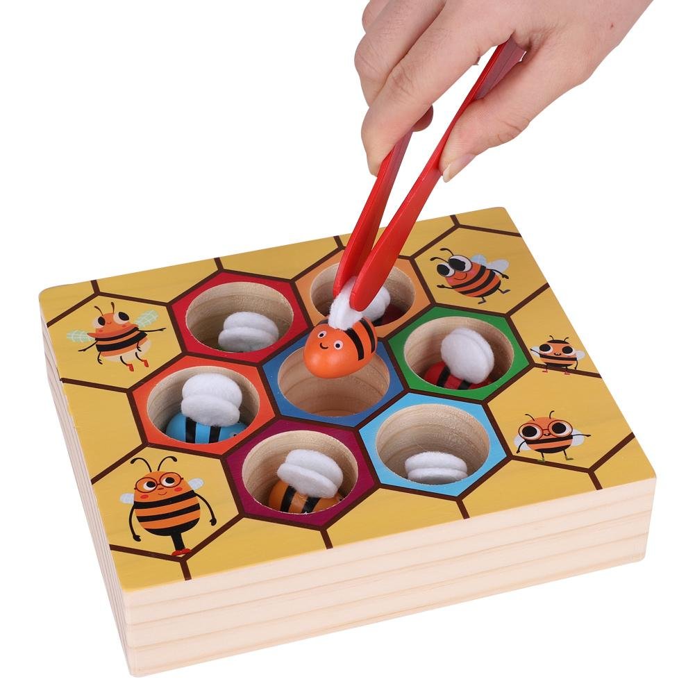 Amazon.co.jp: Asixx ハチの隠れ家 蜂の巣 おもちゃ 木製 玩具
