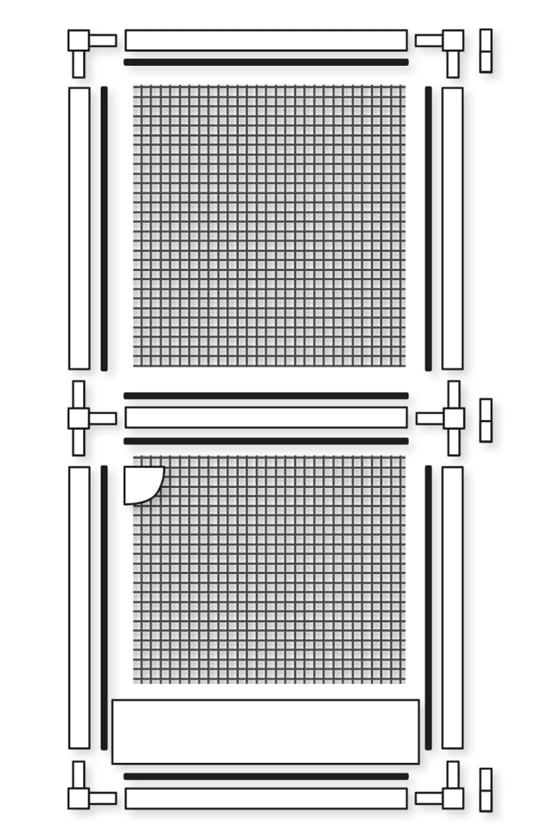 Magnetisch vliegengaas deur- Anti Mosquito Mesh Fly Gordijn-met