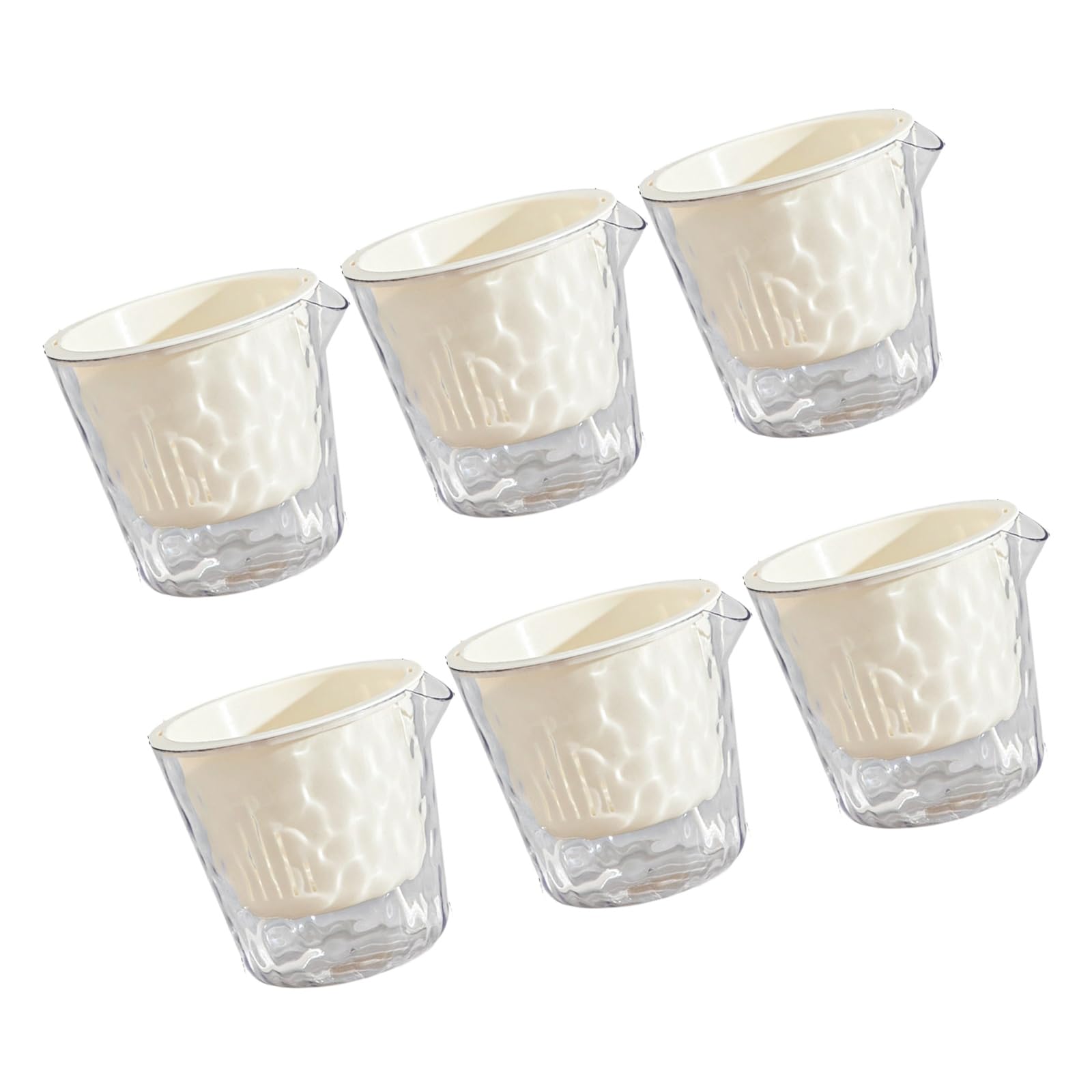 Kaeltsyn Of 6 Clear Flower Holders Featuring Automatic Watering for Indoor Outdoor Flowers and Foliage Hydroponic Gardening Pots