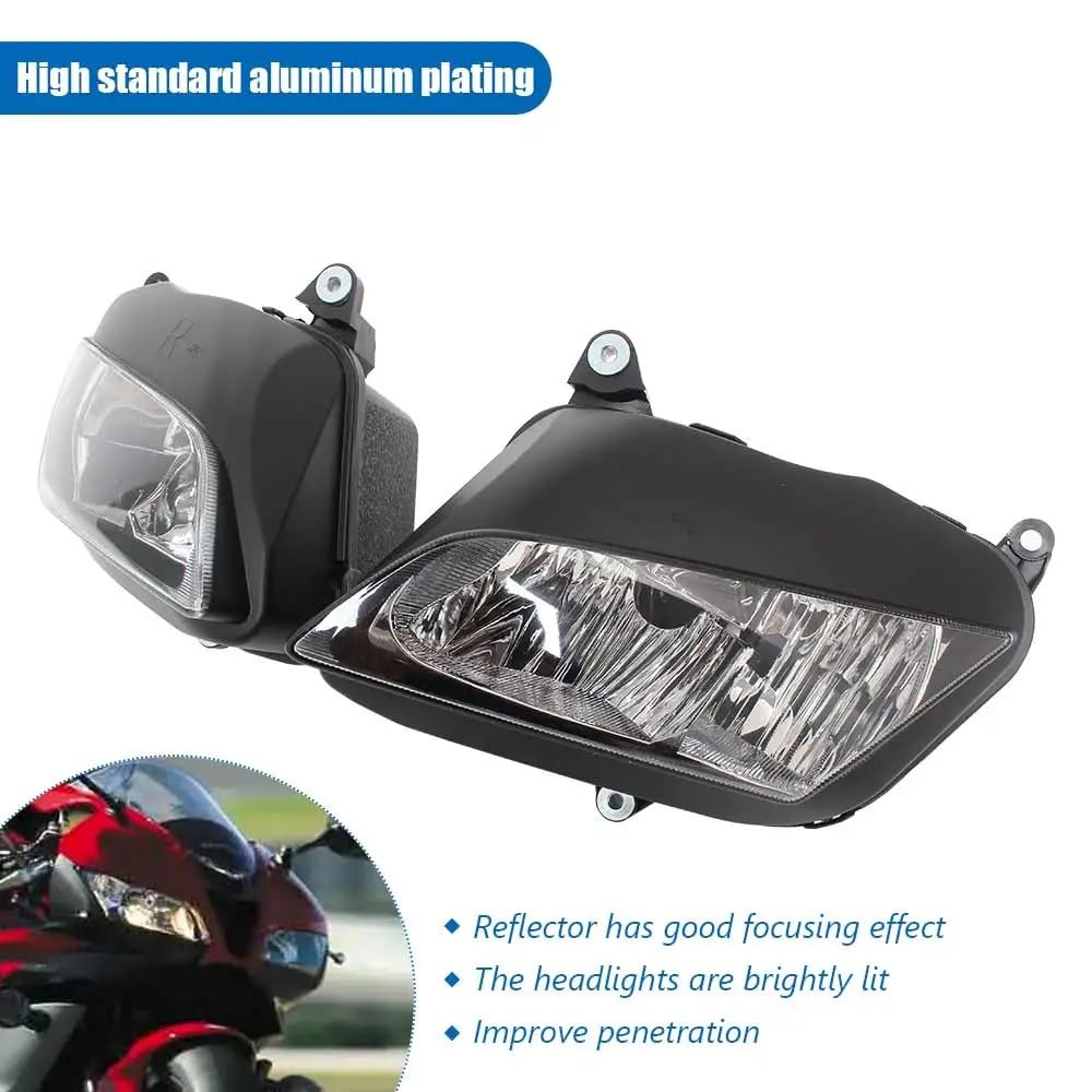 Per CBR600RR F5 2007-2012 | Kit alloggiamento gruppo lampada faro anteriore in plastica ABS Per moto