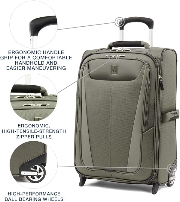 Travelpro Maxlite 5-Softside Lightweight Expandable Upright Luggage, Maclite 5 Softside Lightweight Expandable Upright Luggage