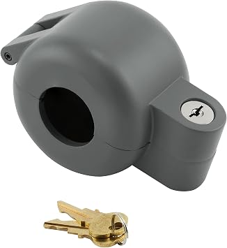 Prime-Line S 4180 Door Knob Lock-Out Device, Gray, Single Pack