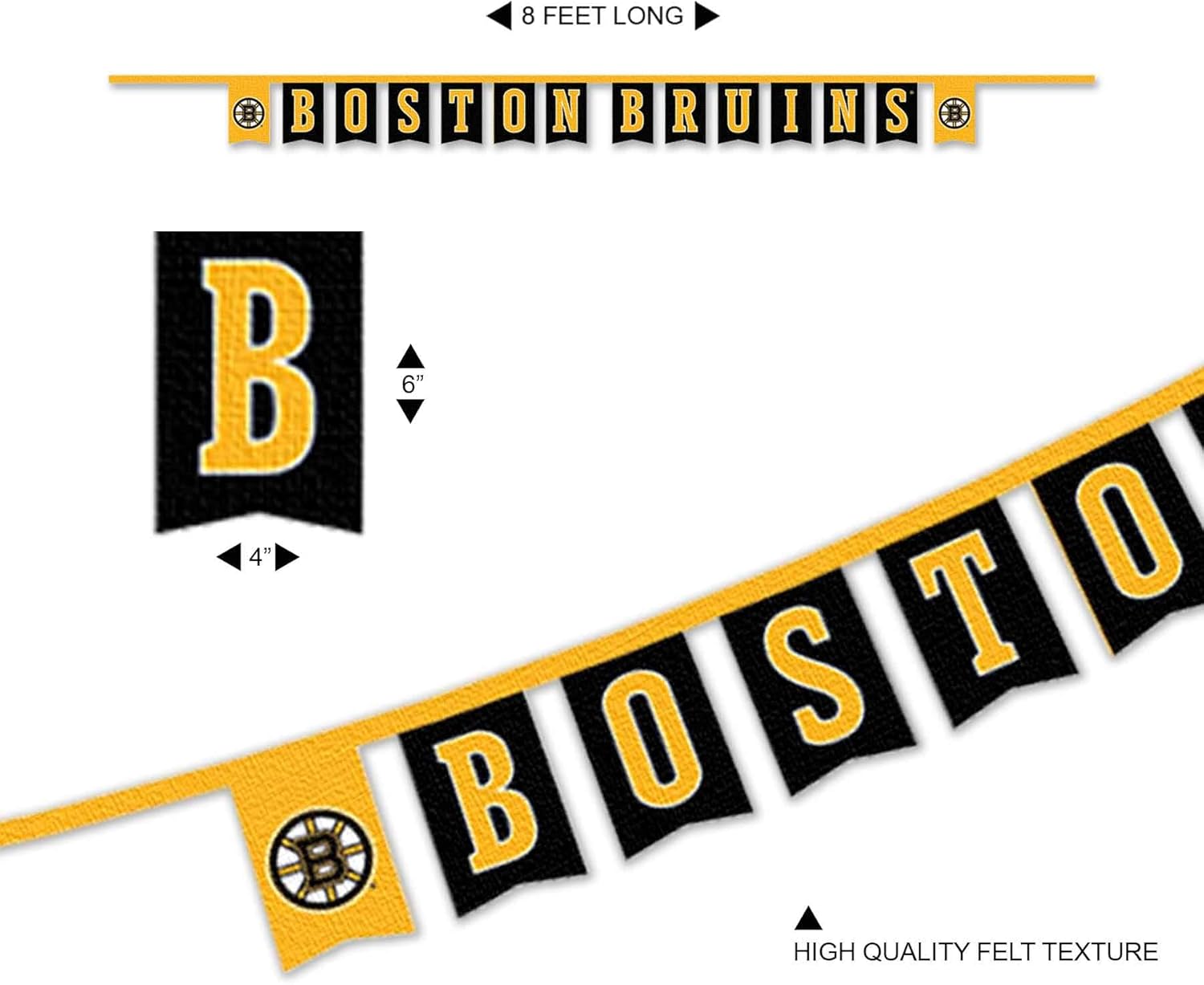 WinCraft Boston Bruins Banner String Pennant Flags - Image 5