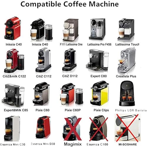 Miniatura 10 de Cápsula de café reutilizable actualizada para filtros de café de acero inoxidable Nespresso café crema Maker (1)