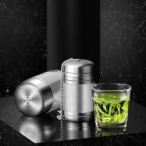 Miniatura 6 de KICHOUSE Jaula de guiso de acero inoxidable Malla de malla de acero inoxidable Café de hierbas Café alemán Colador de té de metal Té suelto más