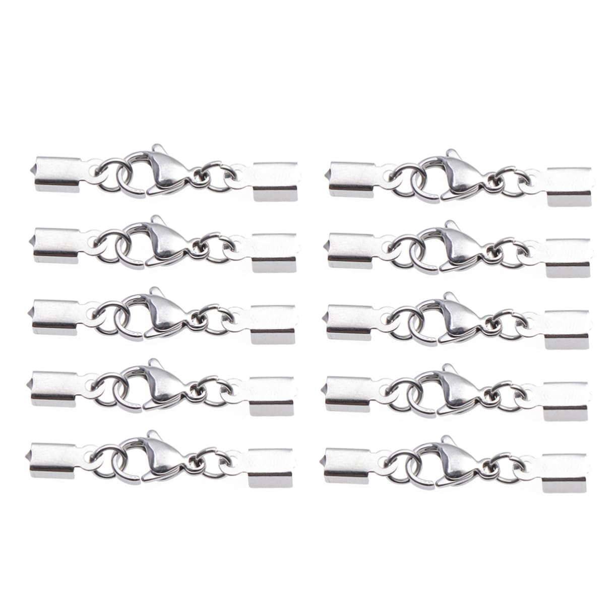 Lurrose Accessori Per Collane 96 Pz Con Fermagli Per Collana Accessorio Silver