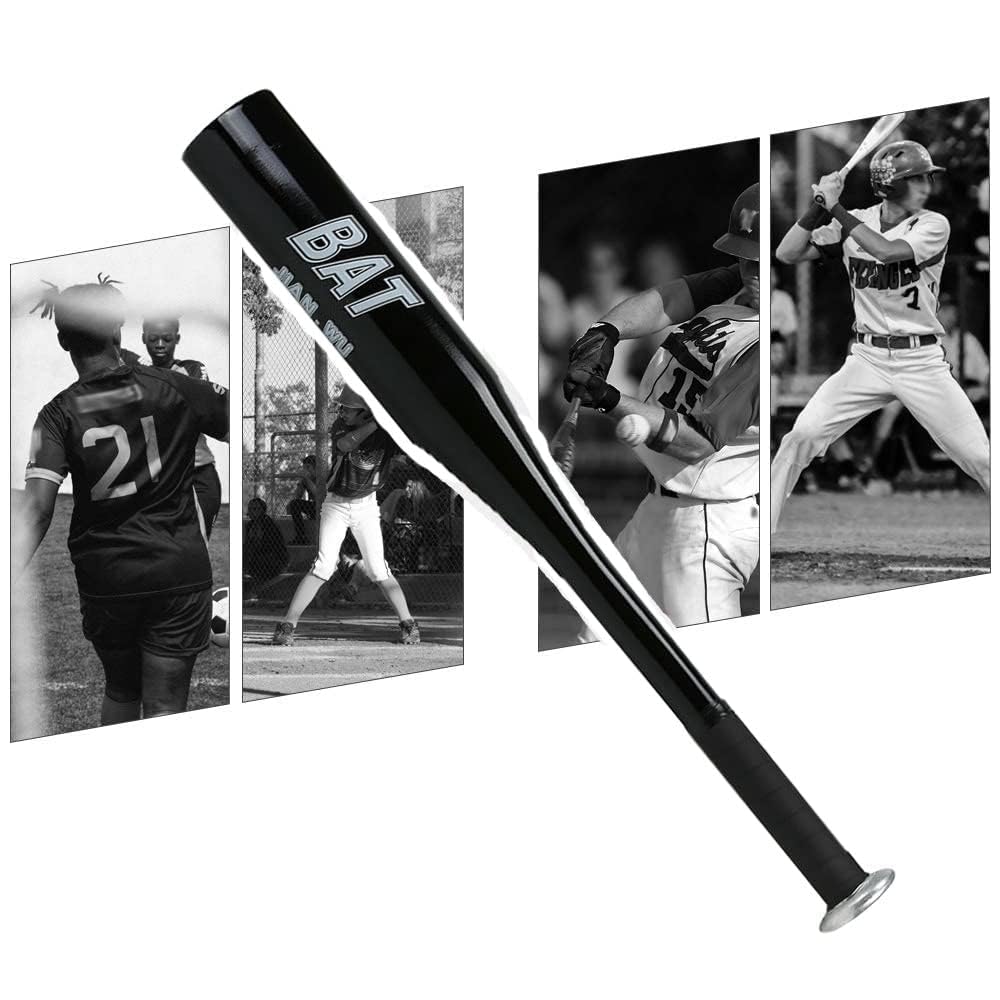 Batte de Baseball 34 Pouces, en Alliage d'aluminium, Manche en métal étanche avec poignée antidérapante, légère pour l'entraînement en extérieur
