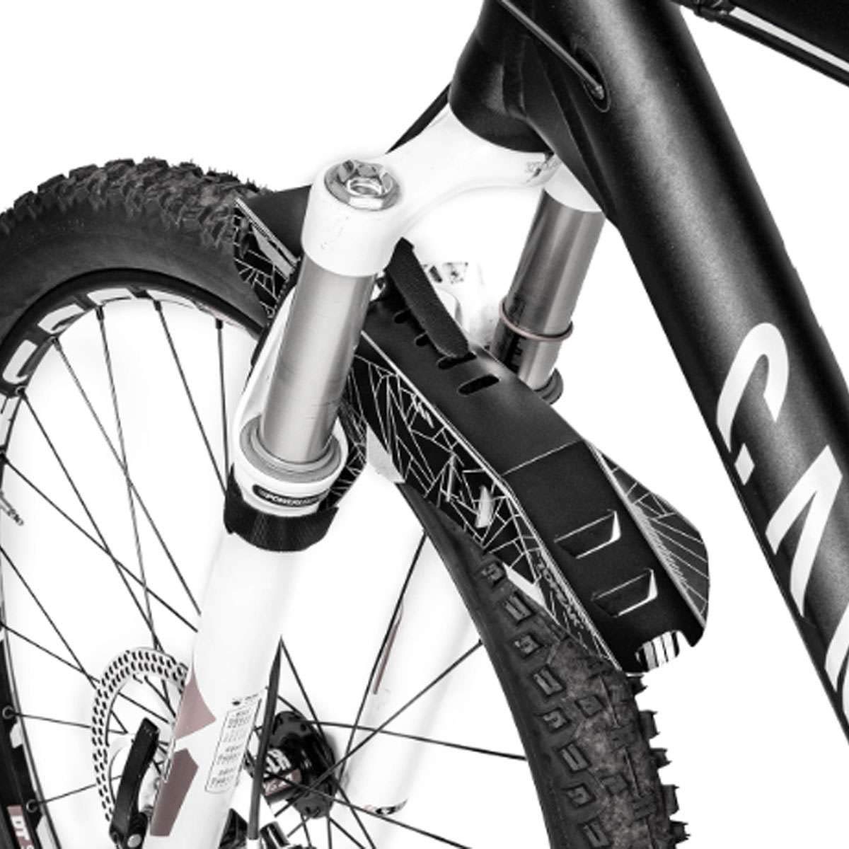 Topeak D-Flash FS Fender - Fork or Seatstay Mount, Reflective Print