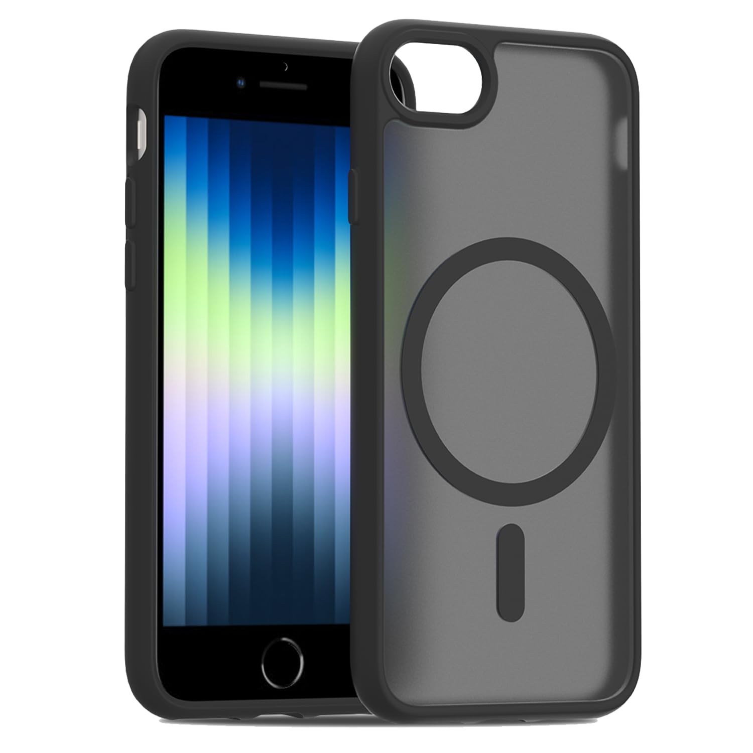 Amazon.com: PinLiSheng Magnetic for iPhone SE3/SE2/8/7 Case Black