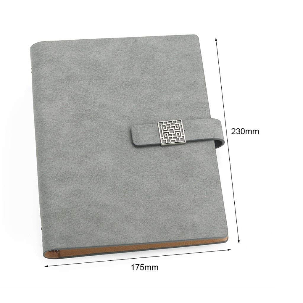 80 Hojas Spiral Notebook Business Flow-Hoja Cuaderno A5 Grabar de Conferencia Grueso Classic Cuaderno Duro Bloc de Notas (Color : A)