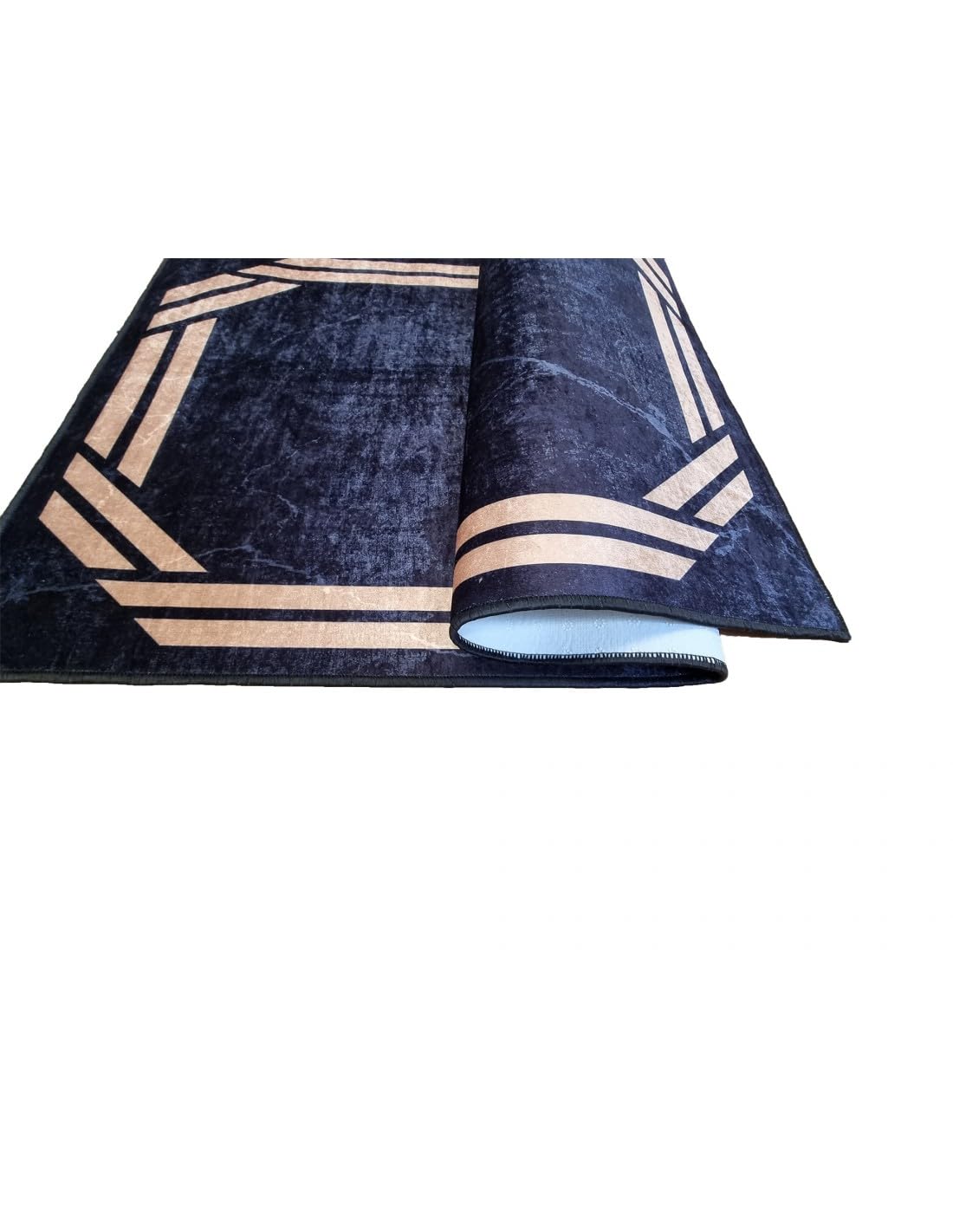 Mani Textile TPS_Rebelle_Noir_120 Tapis, Polyester, 120 x 180