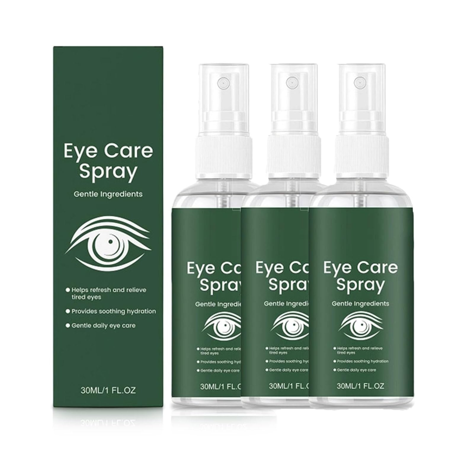 Luteinowy spray do pielęgnacji oczu, zawiera luteinę, nagietek, witaminę E, długotrwałe nawilżanie, łagodna pielęgnacja, łagodzi suchość oczu, codzienny roztwór do pielęgnacji oczu (3 szt.)