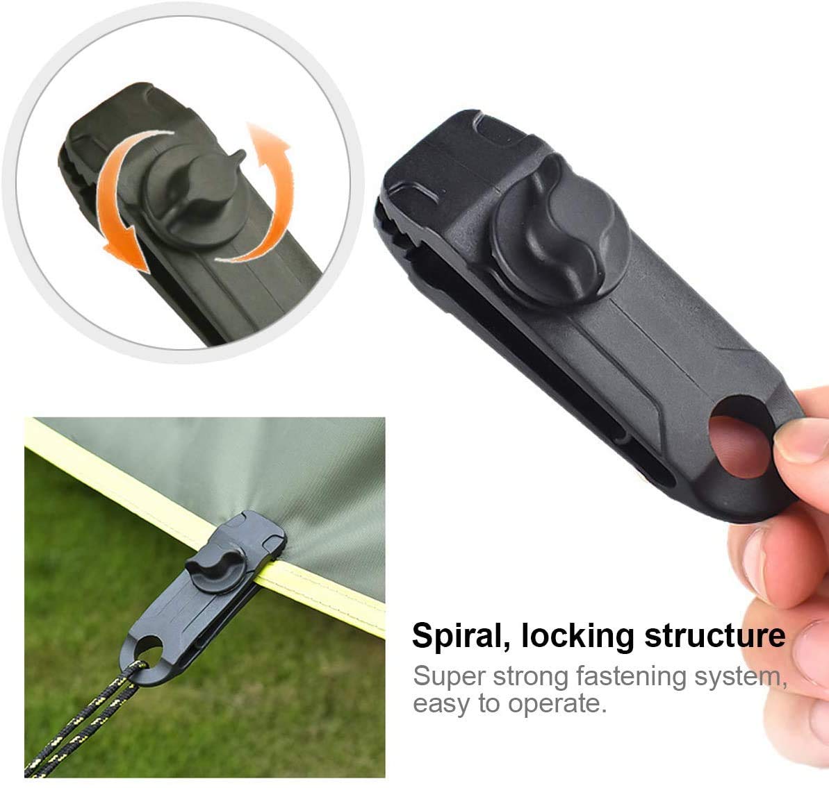 LTHERMELK Clip per telo mare, 2 pezzi, in plastica, multiuso, portatili, di lunga durata e durevoli, perfette per patio, piscina e spiaggia