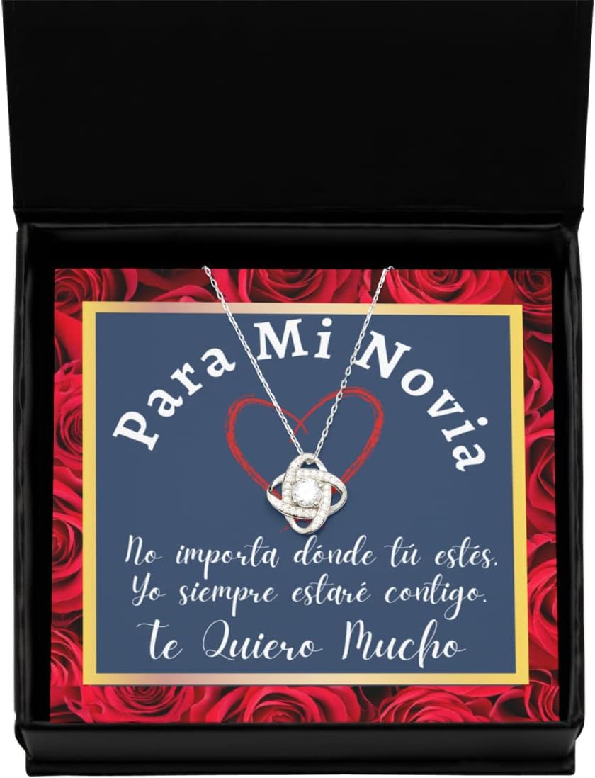 Collar para novia con mensaje personalizado, regalo de aniversario de boda o Navidad, cadena para novia