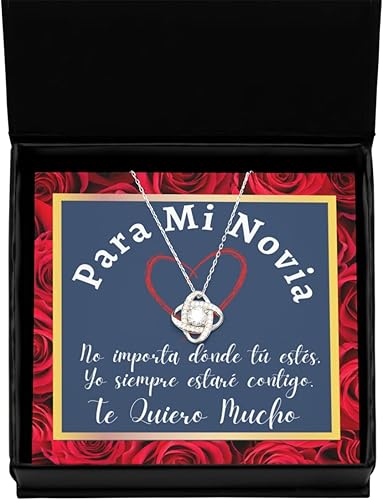 Collar para novia con mensaje personalizado, regalo de aniversario de boda o Navidad, cadena para novia