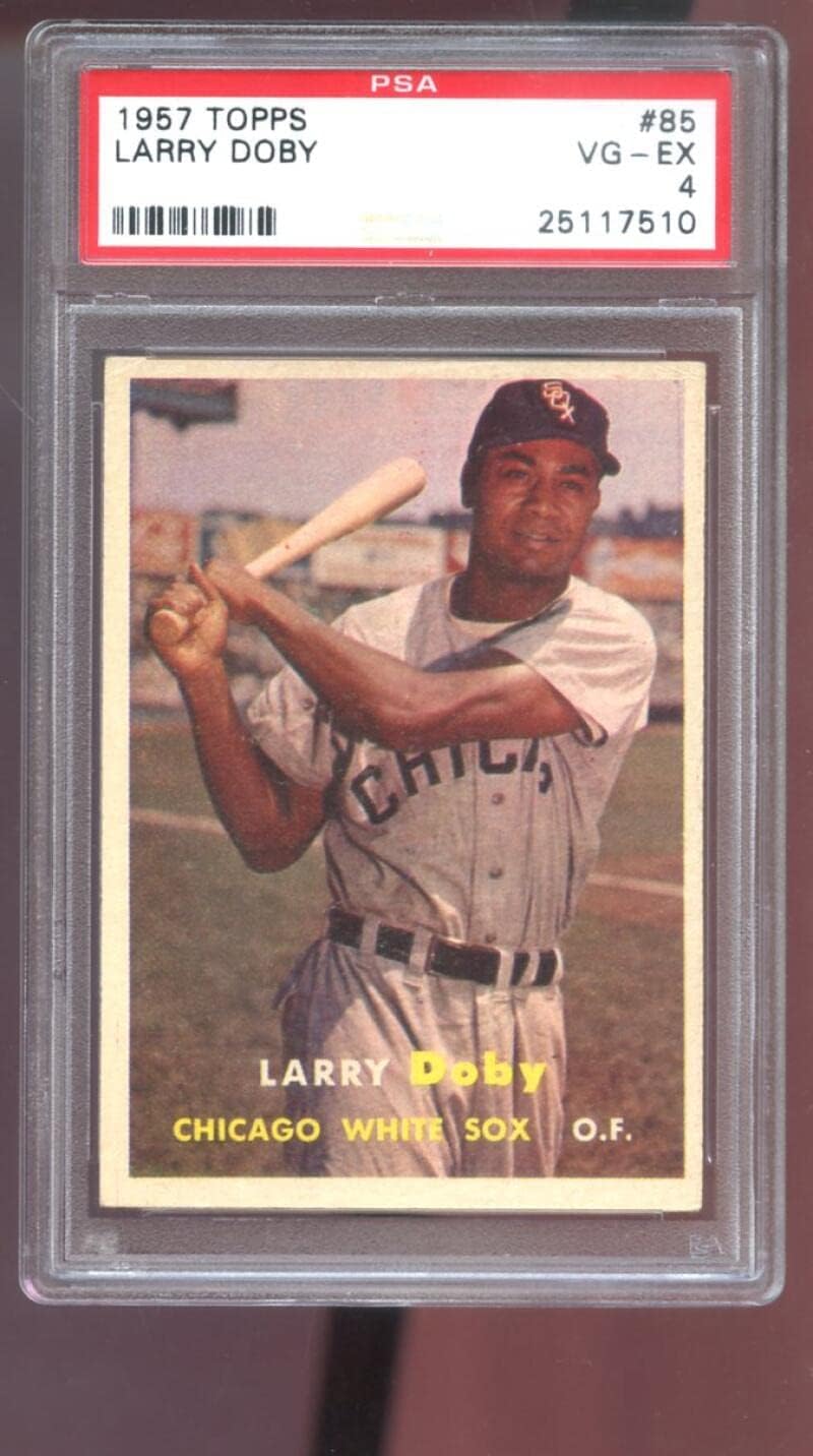1957 Topps #85 Larry Doby PSA 4 Graded Baseball Card MLB Chicago White Sox