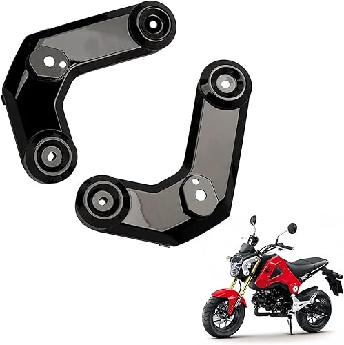 Miniatura 99 de Mokuo Luz de cabeza de fibra de carbono para motocicleta, panel lateral, soporte de señal de giro, apto para Honda Grom Msx 125 SF 2013-2016