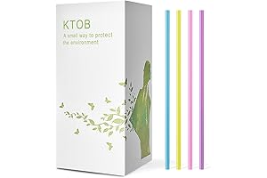 200 Count [Keyword] for Biodegradable Eco Friendly Fun Drinks - PLA Plant-Based Straws