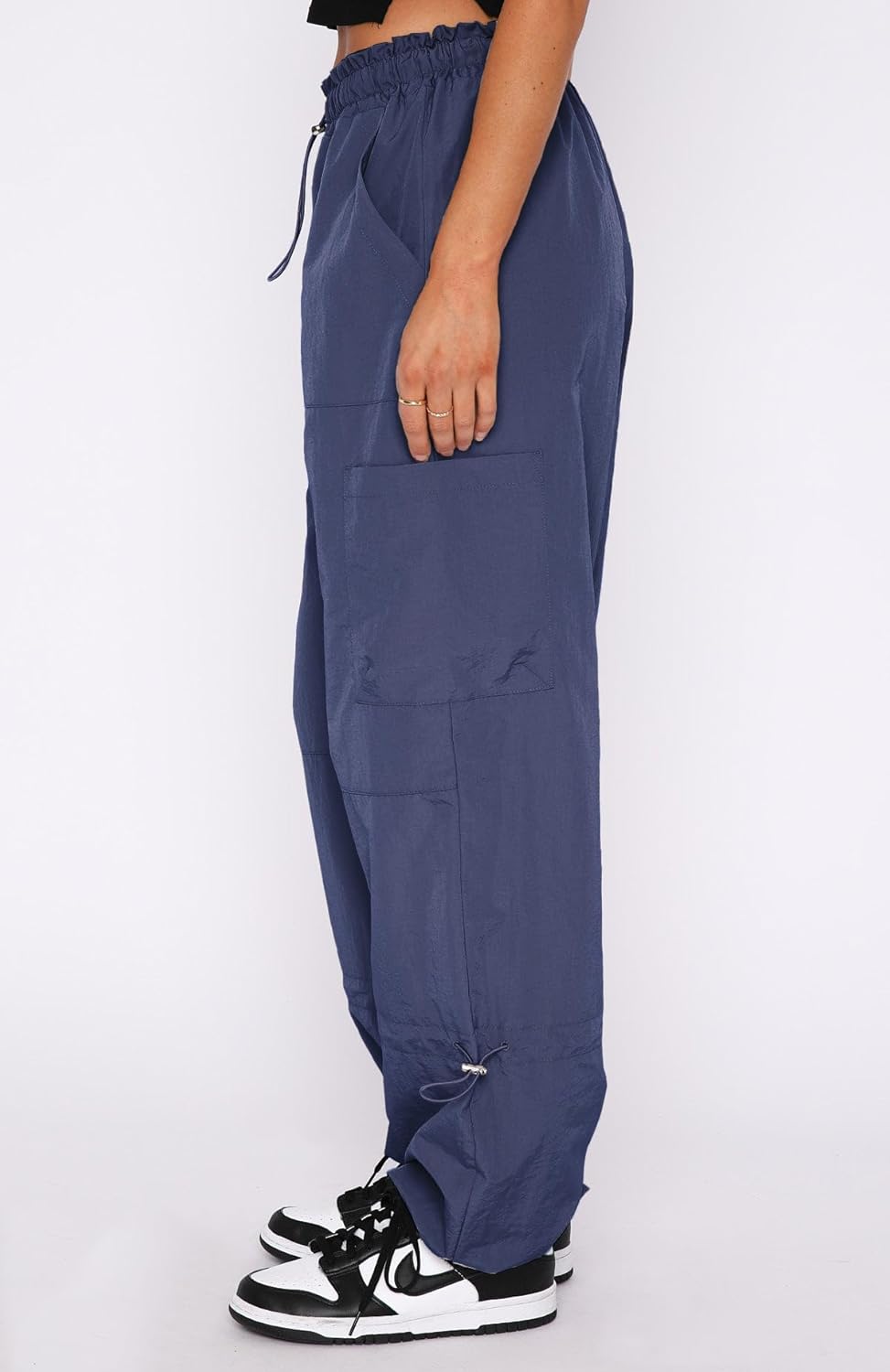 DISCIPBUSH Cargo Pants Women Baggy - Parachute Pants for Women, Rave Pants Y2K Pants, Festival Outfits for Women - Image 2