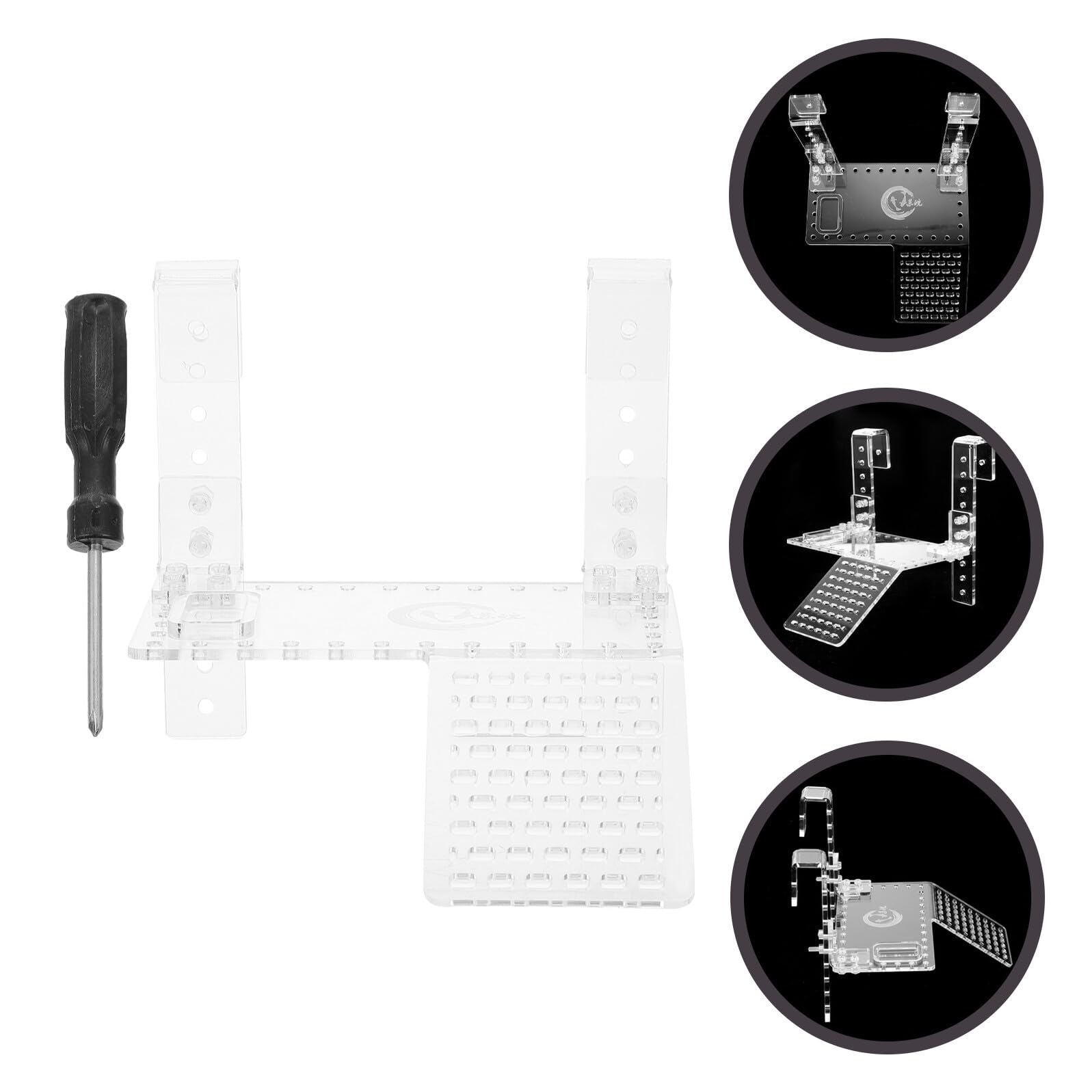 iplusmile 1 Piattaforma per Tartarughe Acrilico Accessorio per Montabile Design Resistente e Stabile per Soleggiamento e Arrampicata per Tartarughe e Rettili