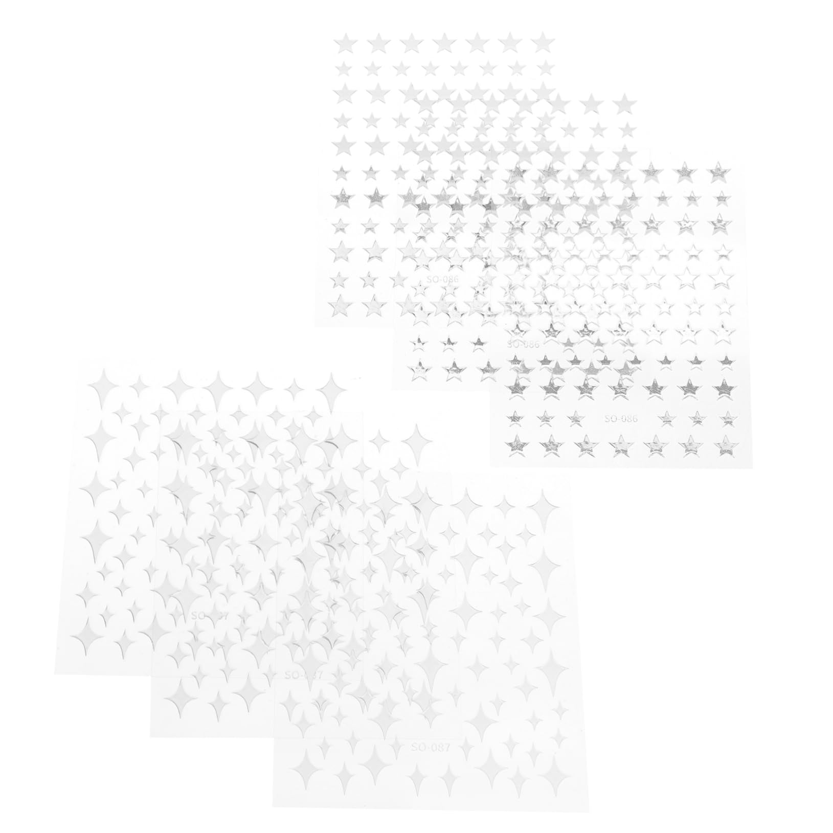 VALICLUD 5 Set Adesivi Per Unghie E Decorazioni Chic Per Nail Art Facili Applicare Per Manicure Casa E Salone 8 Fogli*5