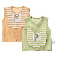 Algopix Similar Product 17 - luyusbaby Baby Cotton Warm Vests Unisex