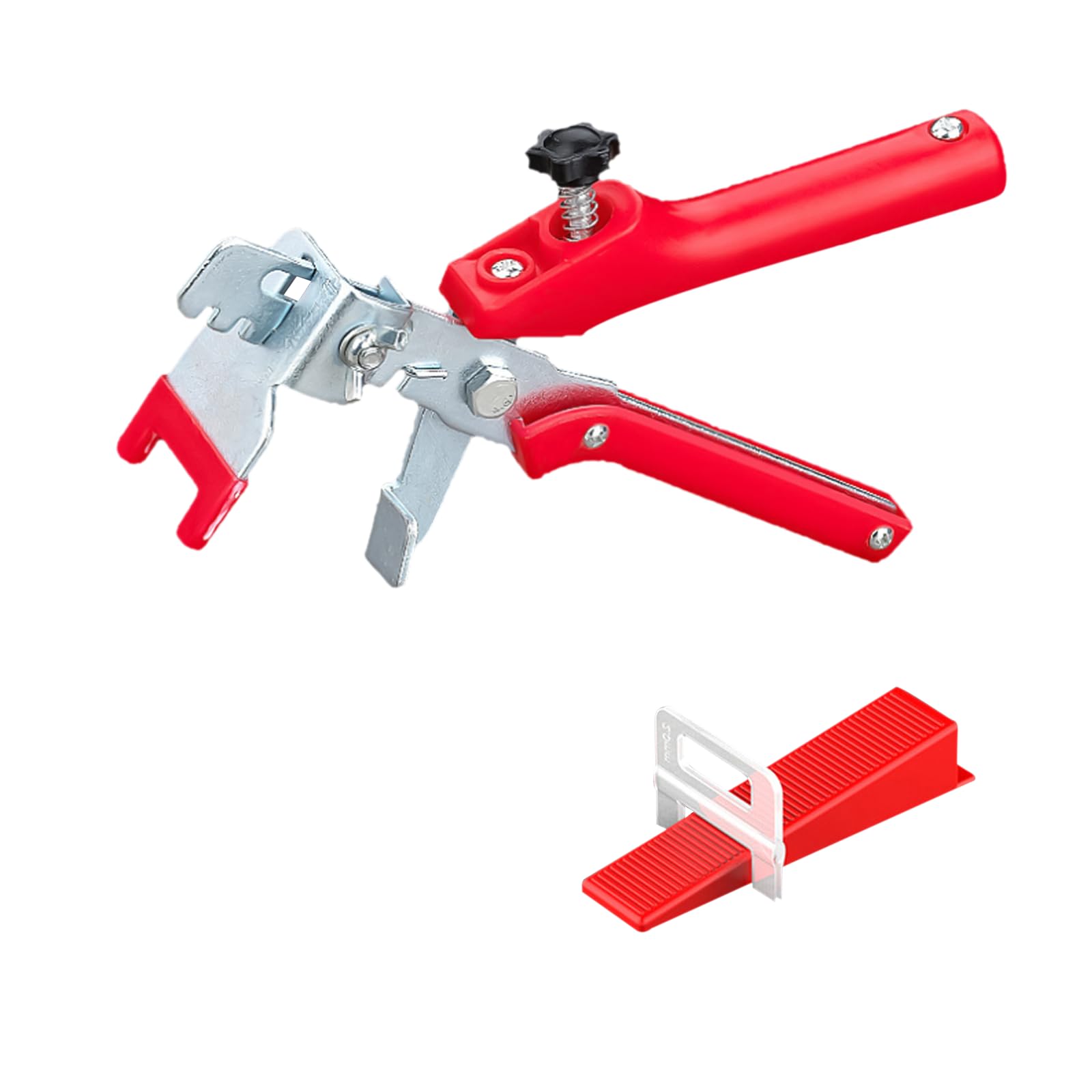 Sistema Livellamento con Pinza, 2mm 400 Pezzi Distanziatori Piastrelle, 200 Cunei Riutilizzabili, Livellatori per DIY a Professionale, Utensili per Parete a Pavimento