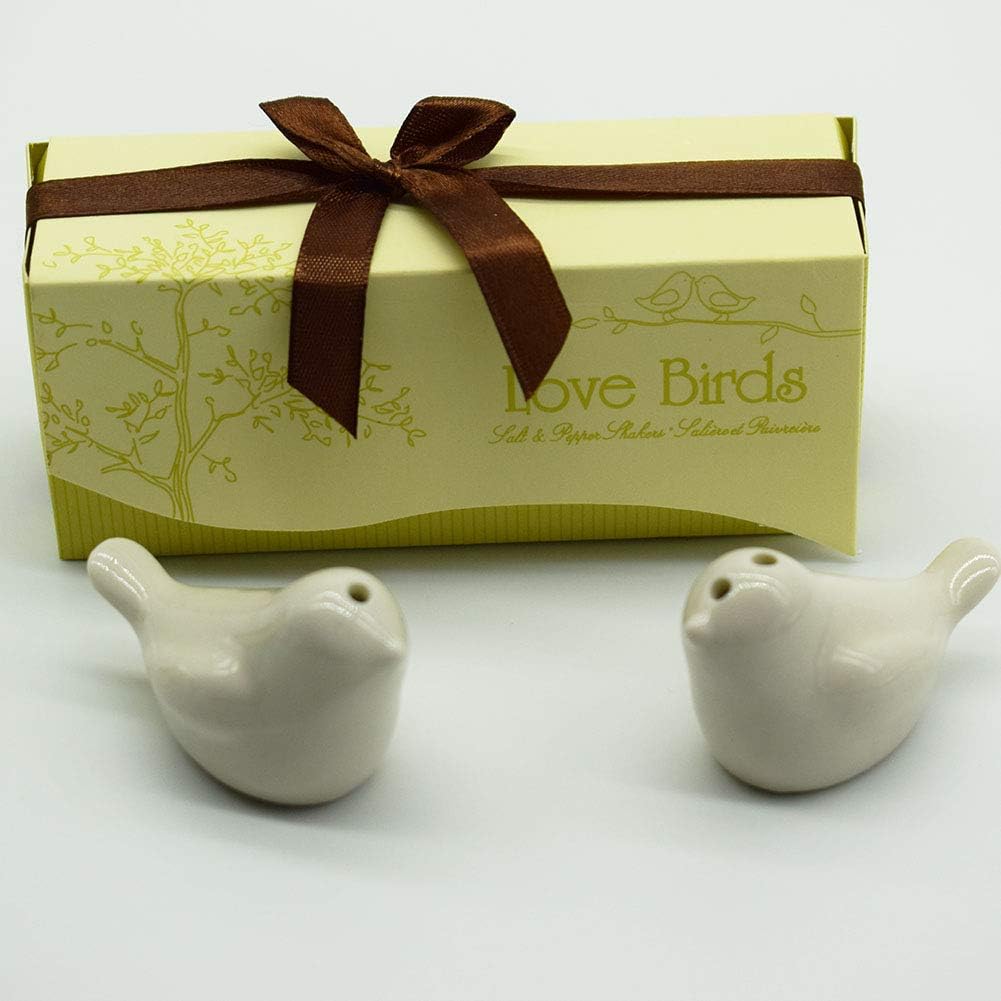 40pcs=20sets Love Bird Salt & Pepper Shakers Wedding Party Favor Gift