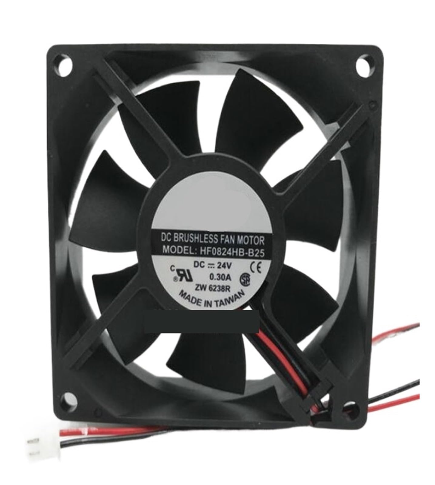 YMUGUEGH HF0824HB-B25 24V 0.30A 8CM 8025 2-wire fan