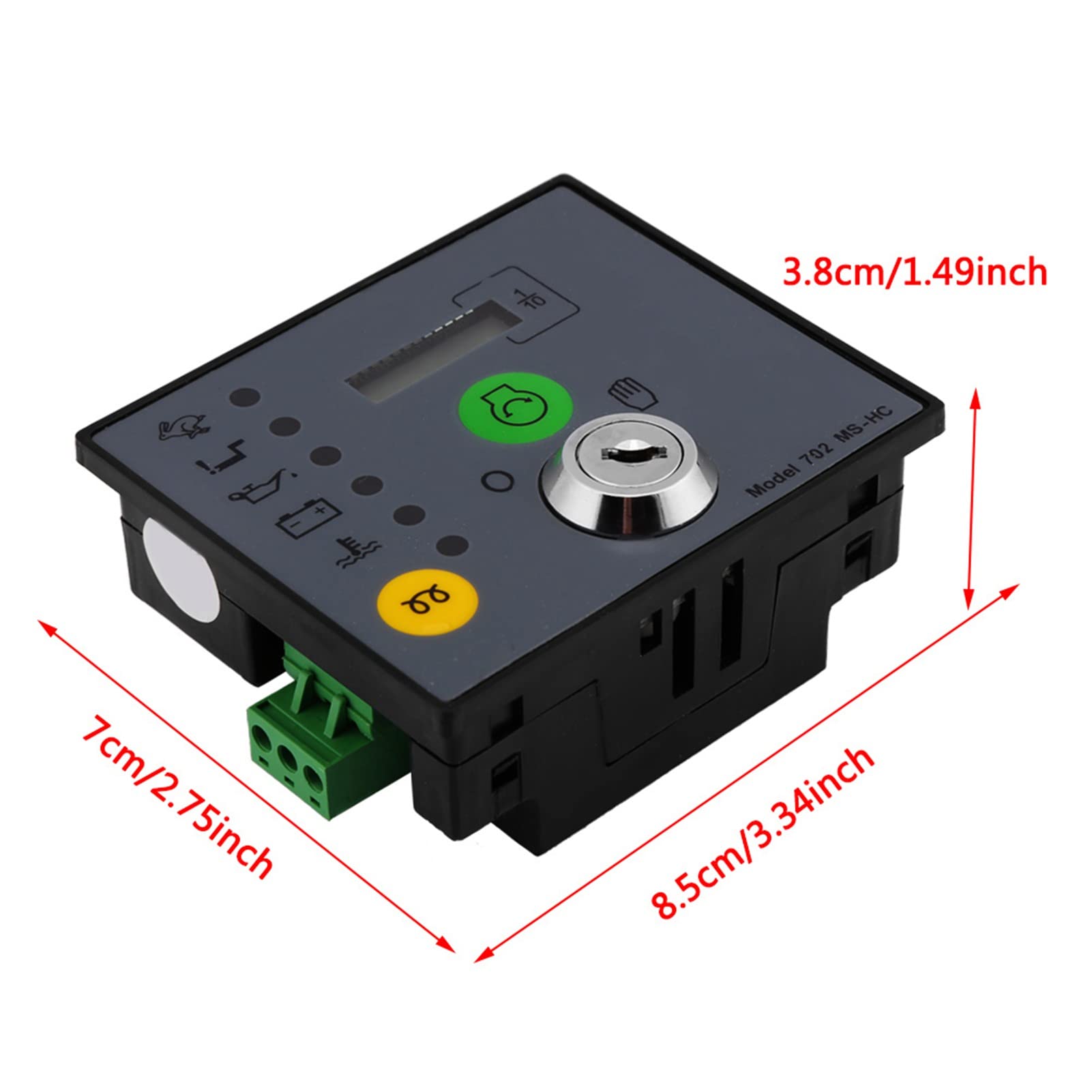 Jeffergarden Scheda del Controller del Generatore di Avvio Manuale con Tasti 702 MS Pannello di Controllo del Microcomputer HC per Il Monitoraggio e la Protezione delle Operazioni del Motore