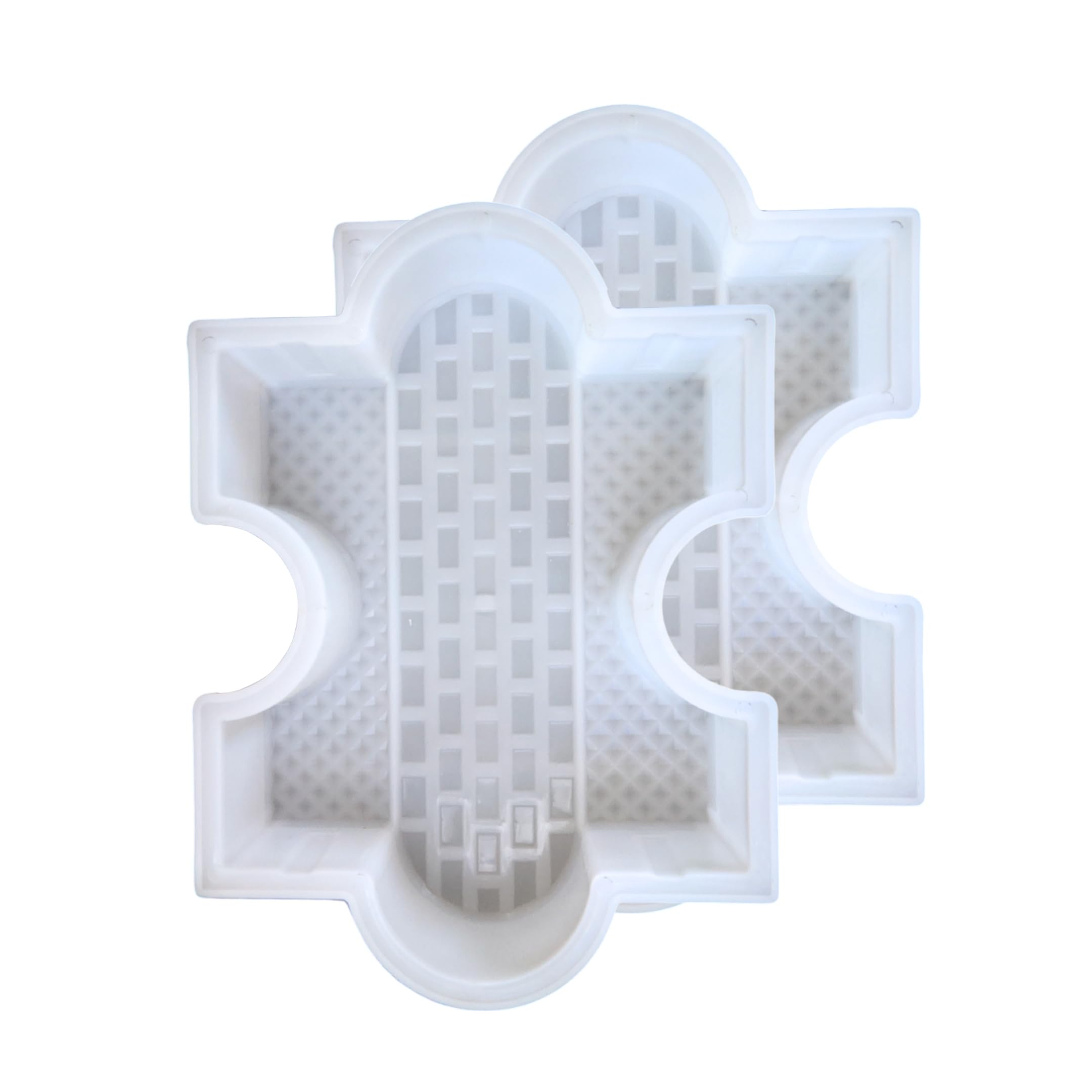 Reyal Plastic New Brook Paver Block Mould 60mm(Pack of 2) | DIY Paver Mould | Plastic Paver mould