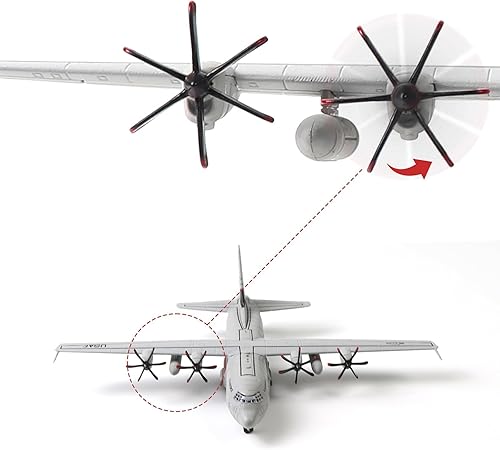 Miniatura 36 de 1/200 C-17 Globemaster - Kits de modelo de avión fundido a troquel con soporte Harbor-Hickam AFB Transport Metal Airplane Modelo de avión
