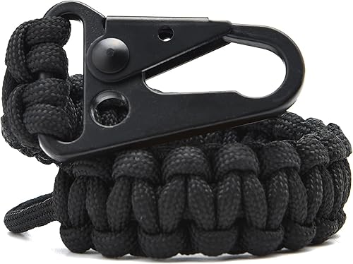 Llavero de paracaídas, tejido Cobra 550, tejido de 7.7 pulgadas, 10 pies desenredado, transporte diario