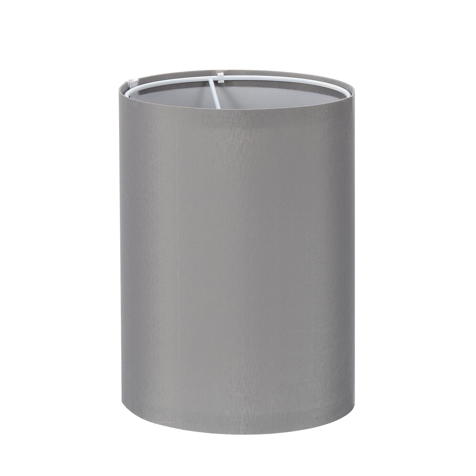 VIAPUICE Small Drum Linen Lampshade 5.5"x 5.5" x 7.9",Spider Fitter-Gray