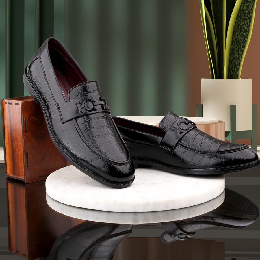 Image of WUGATTI Synthetic Slip-On Premium Attractive Professional Stylish Loafers for Men