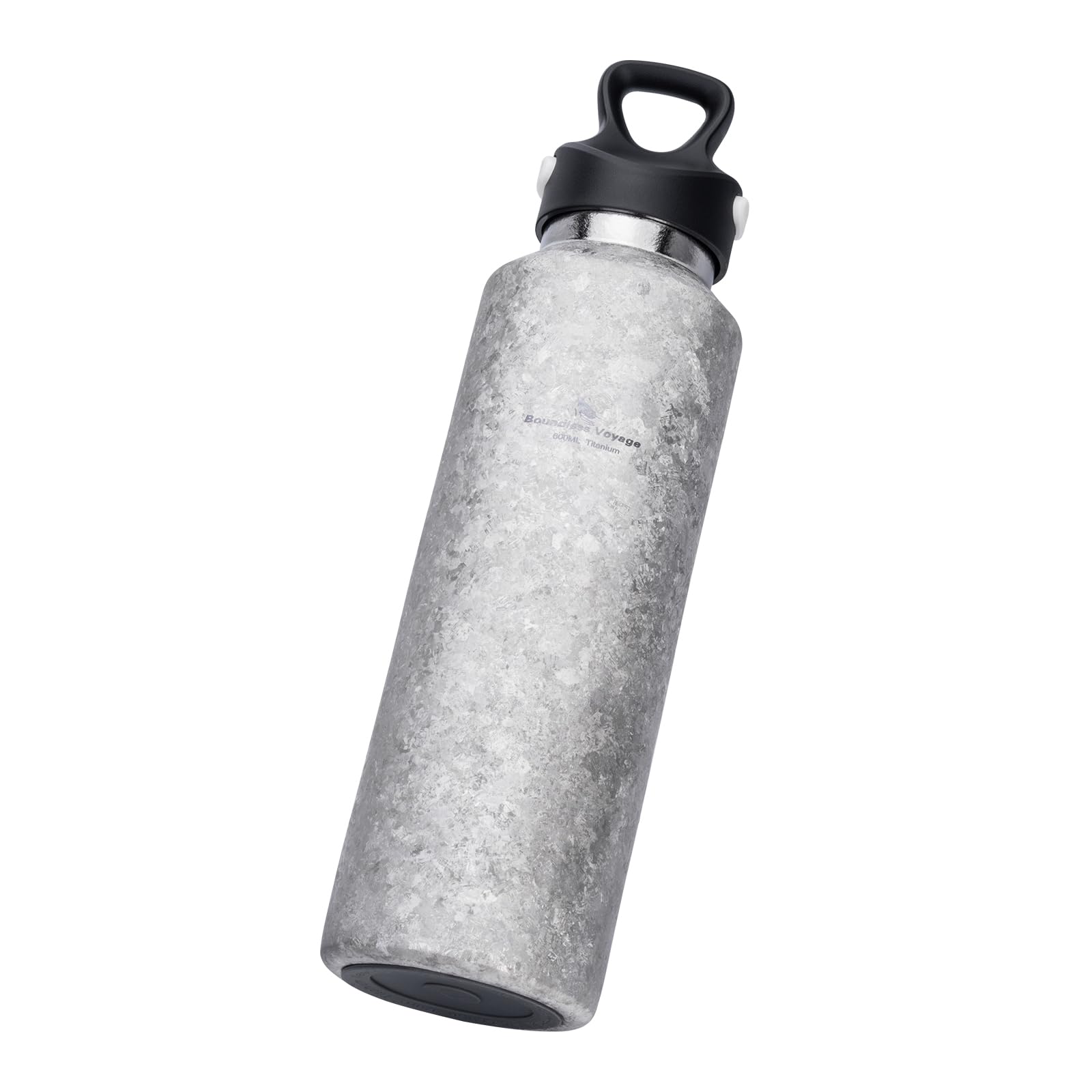Boundless Voyage Insulated Water Bottle Titanium Vacuum Water Bottle Reusable and Leak-Proof Drinkware for Gym School Office Travel Outdoor (Large Silver)