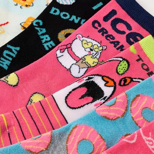Image of Tipi Toe Women's Fun Patterned Dress Socks, 12-Pack Lightweight Colorful Crew Socks, Casual Novelty Assorted Designs