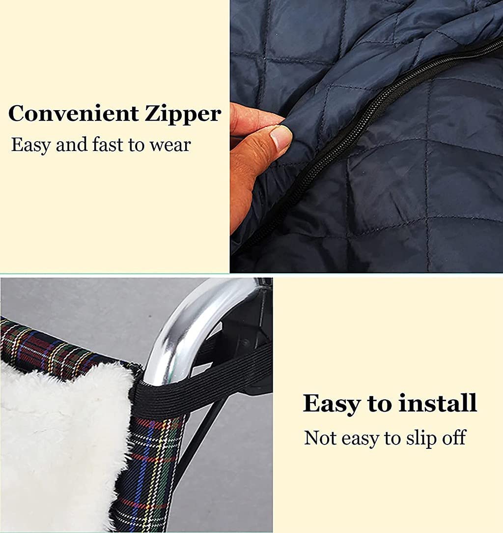 Manta para Silla de Ruedas Manta para Silla de Ruedas - Cubierta acogedora para Silla de Ruedas con Forro Polar Impermeable, Cubierta para Silla de Ruedas para Adultos Cubierta acogedora para Silla