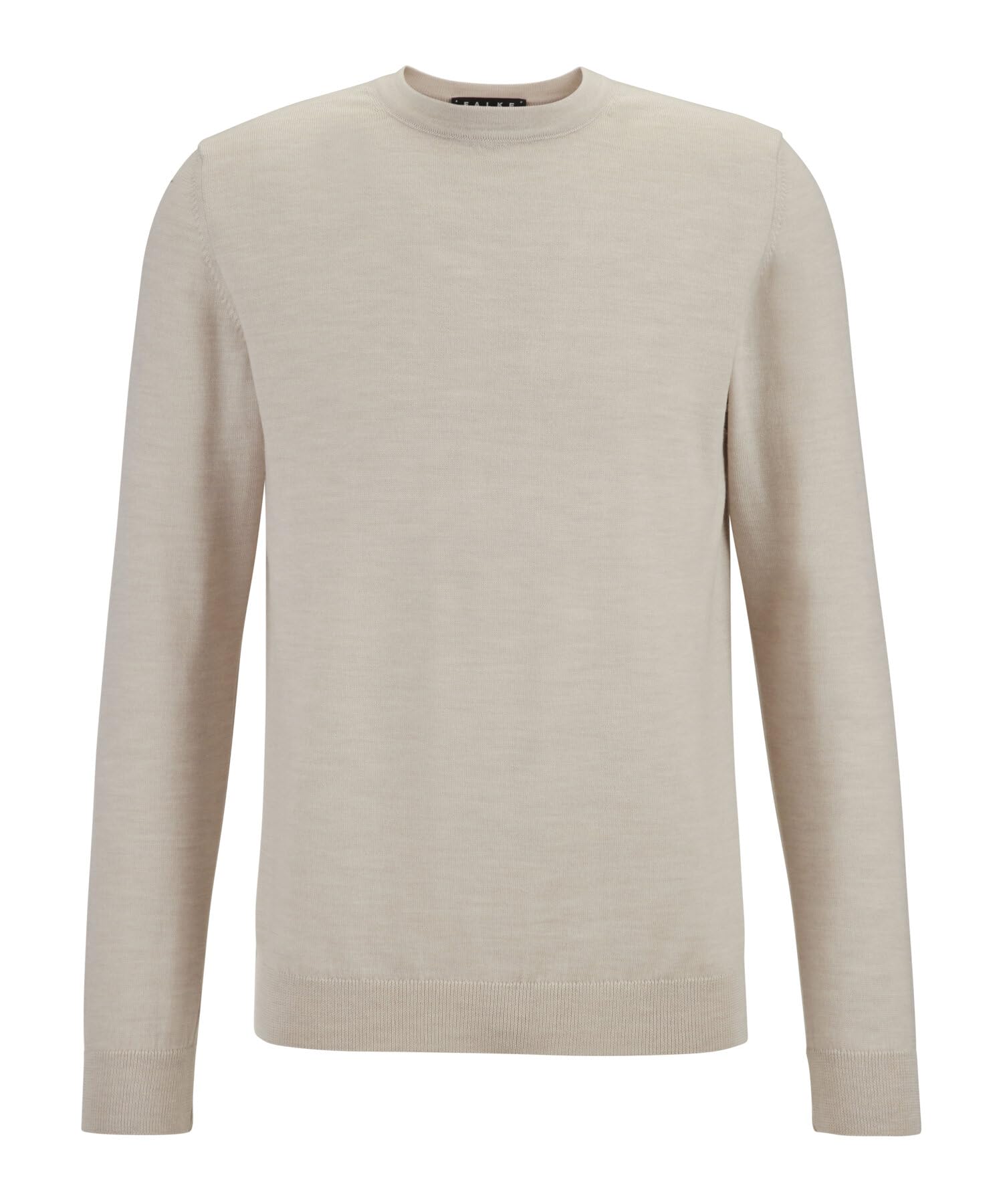 FALKE Herren Basic New Merino Crew Neck Pullover elegant klassisch Business Freizeit mit Rundhalsausschnitt atmungsaktive klimaregulierende geruchshemmende Wolle 1 Stück | aus reiner, extrafeiner Merinowolle
