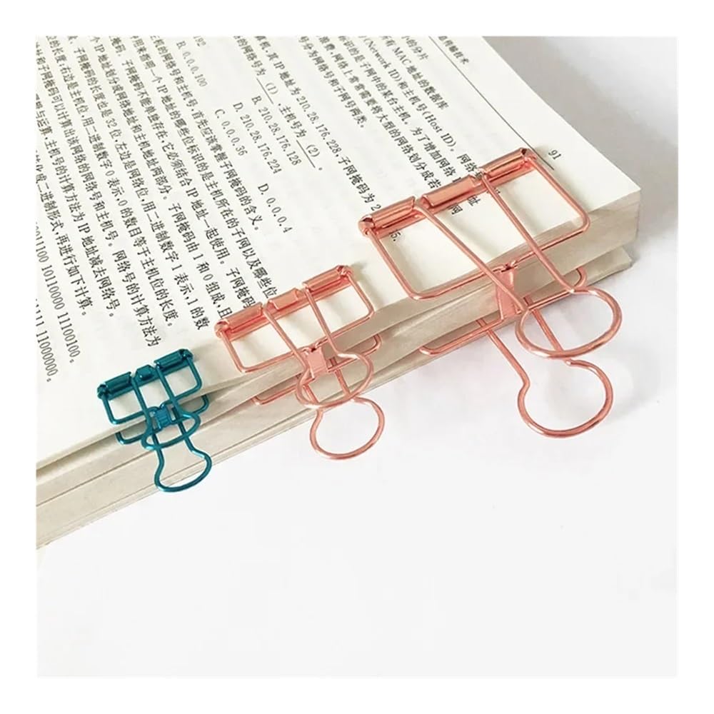Lot De 2 Porte-Trombones Métal Or Rose Et Argent - Organiseur Bureau Grande Capacité